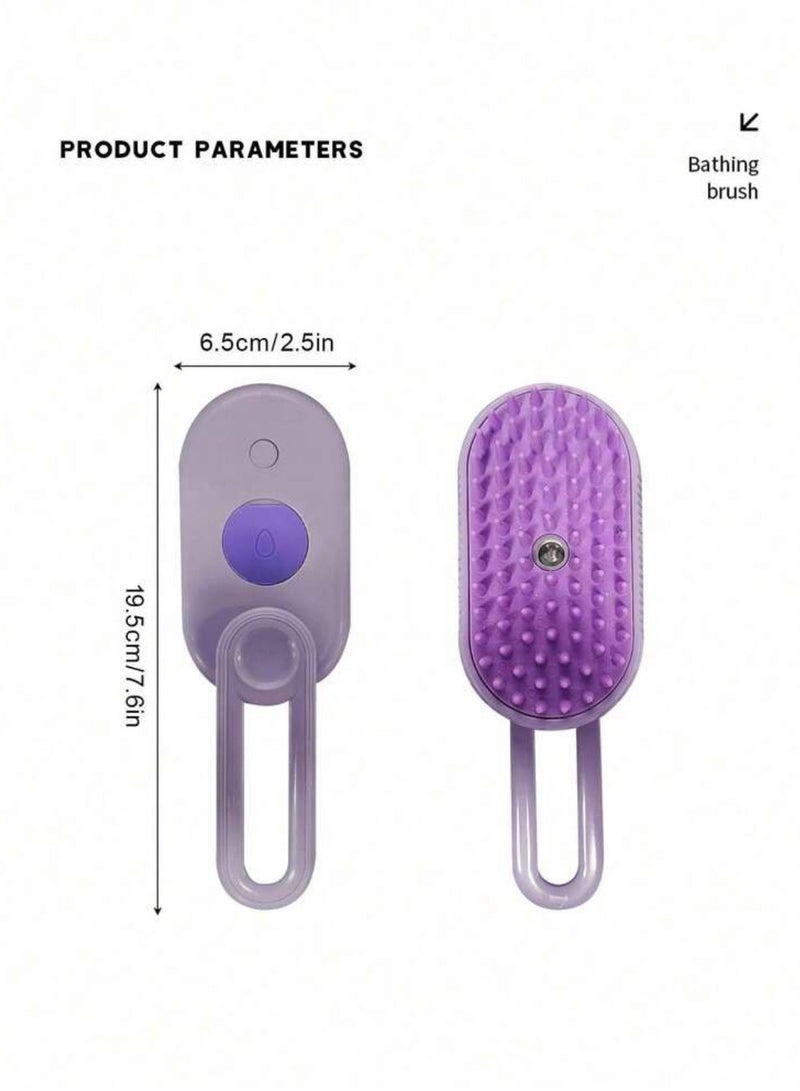 فرشاة بخارية للقطط، 3 في 1 فرشاة بخارية للقطط، فرشاة بخارية للقطط للتدليك، فرشاة متعددة الوظائف للعناية بالقطط، القضاء على الشعر المتطاير والشعر المتشابك، فرشاة شعر القطط - Image 3